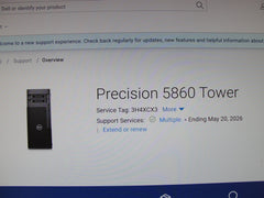 WRTY 2026 Dell Precision Tower 5860 Xeon W3-2435 64 GB RAM 512GB SSD RTX 4000