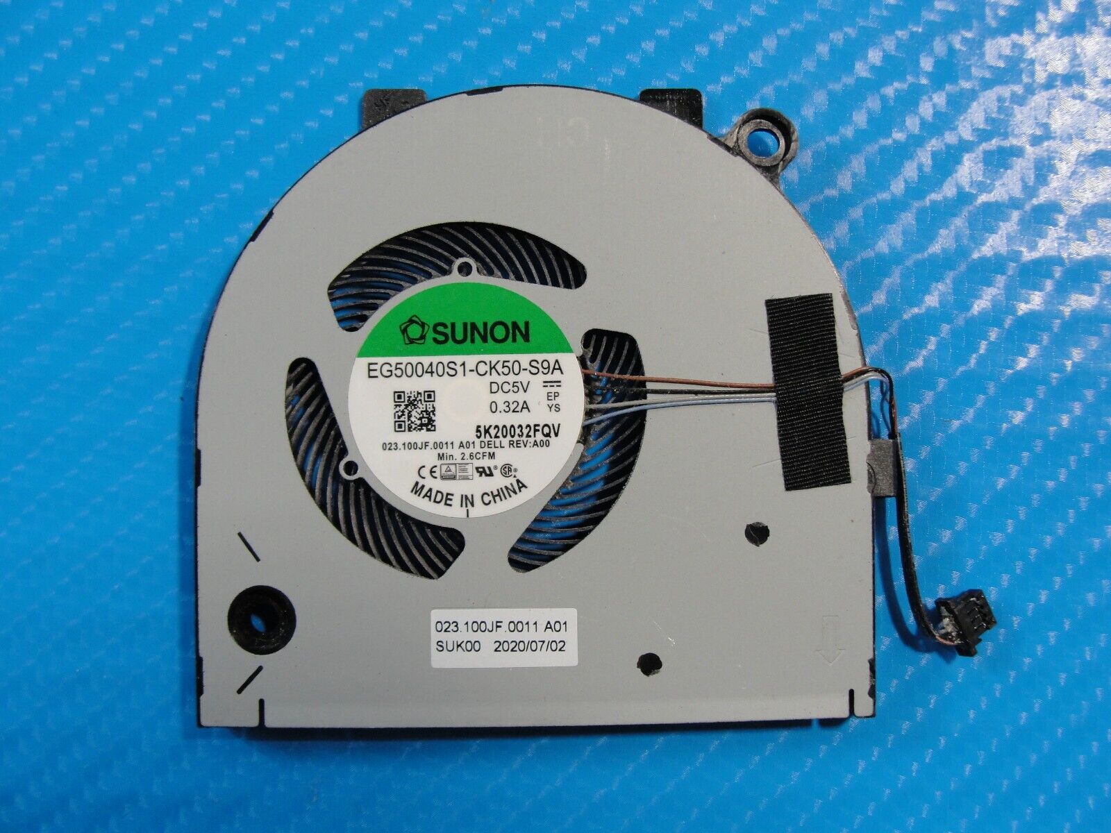 Dell Inspiron 13.3” 7300 2-in-1 OEM Laptop CPU Cooling Fan 9NRGK 023.100JF.0011