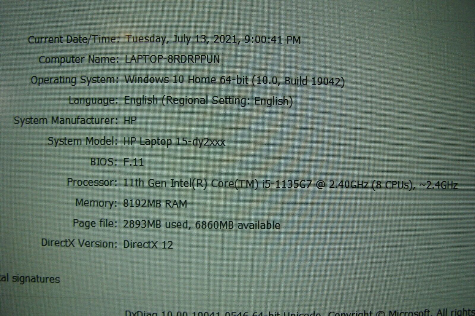 HP 15-dy2093dx 15.6