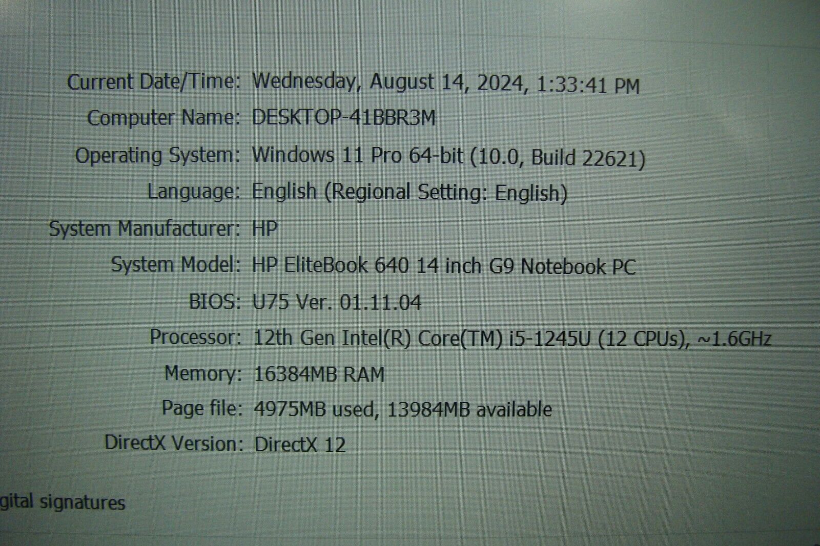 HP EliteBook 640 G9 14