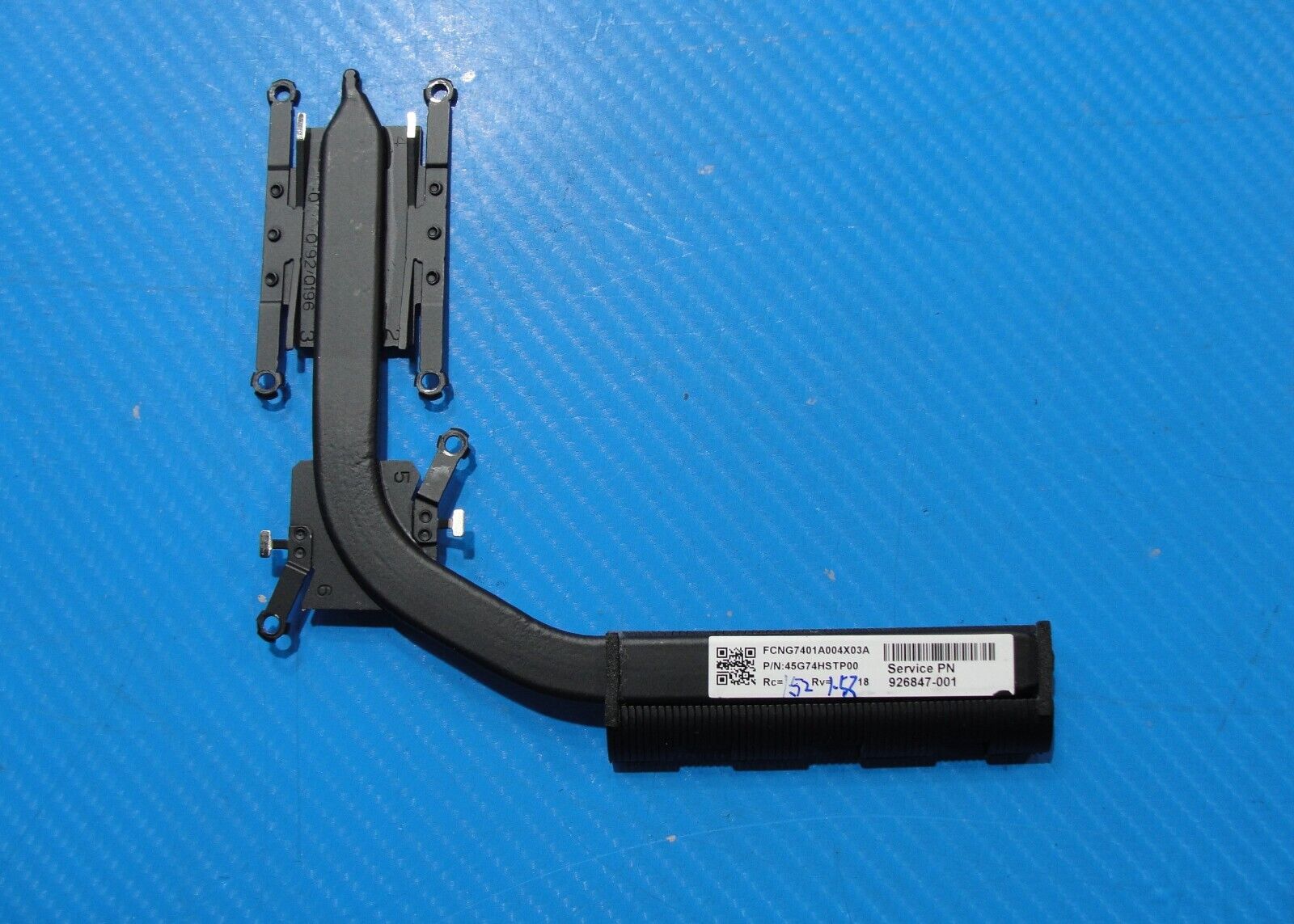 HP Pavilion 15.6” 15-cc159nr Genuine CPU Cooling Heatsink 926847-001 45G74HSTP00