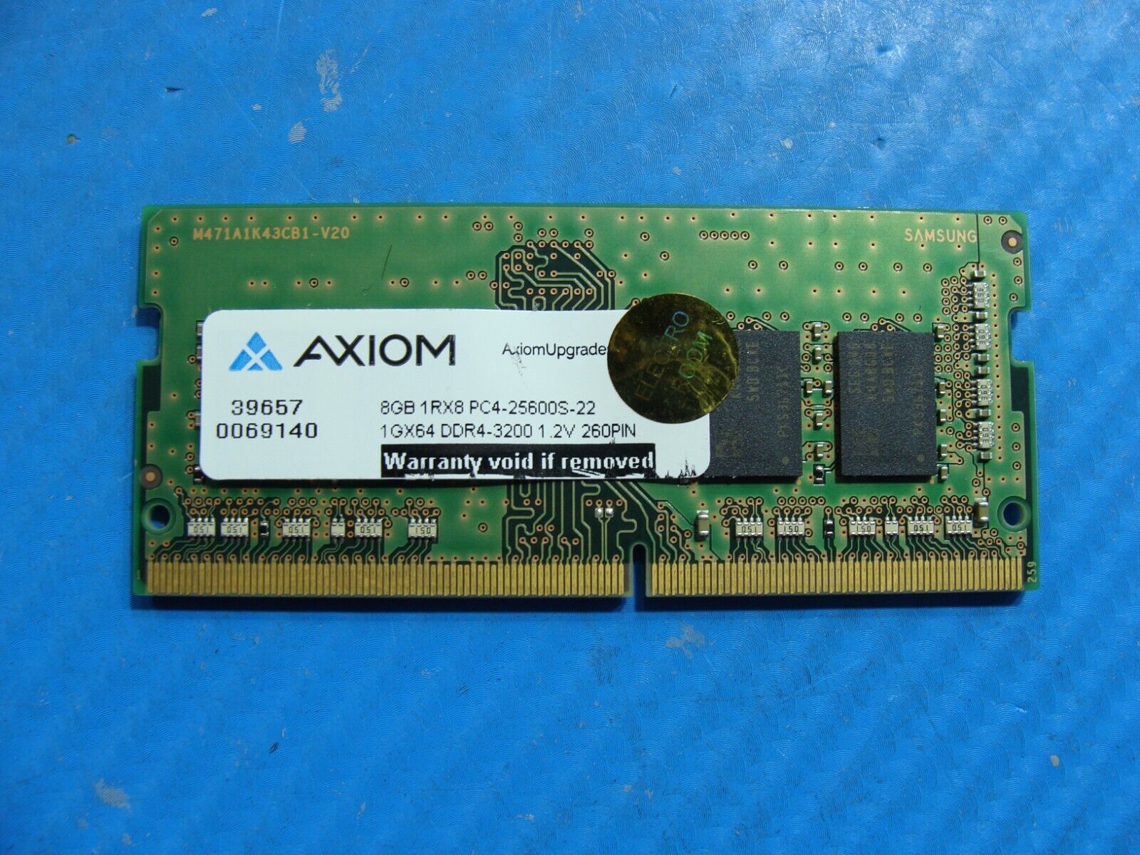 Dell 5420 Axiom 8GB 1Rx8 PC4-25600 Memory RAM SO-DIMM