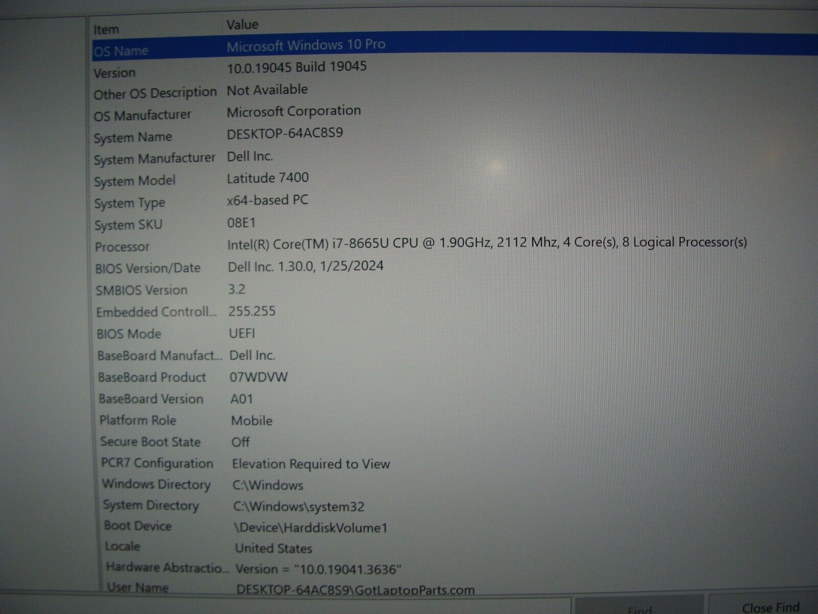 Dell Latitude 7400 14