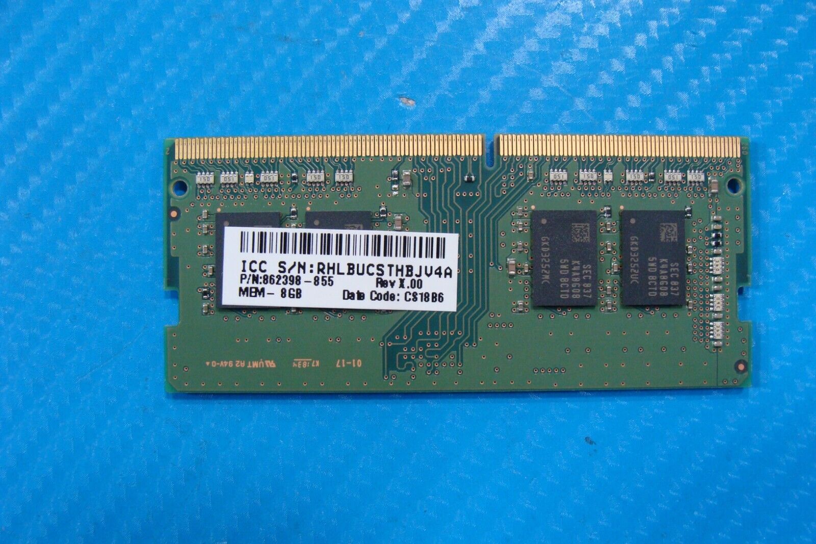 HP 14-cf0013dx Samsung 8GB 1Rx8 PC4-2666V Memory RAM SO-DIMM M471A1K43DB1-CTD