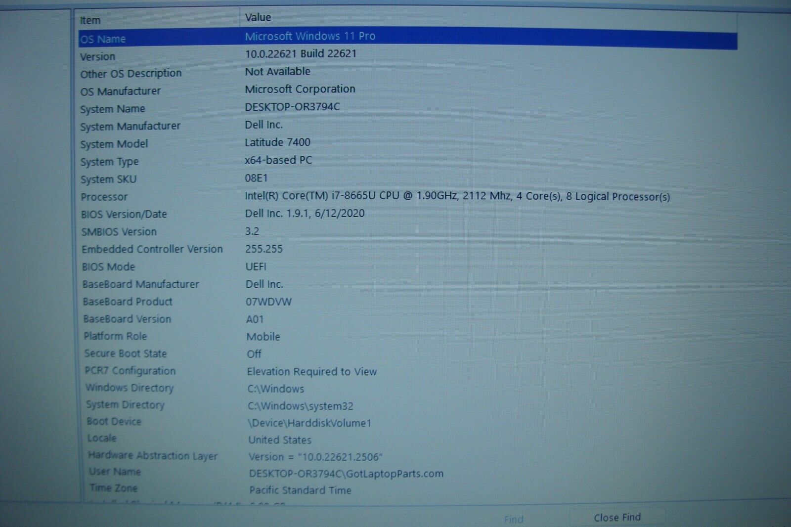 Dell Latitude 7400 14