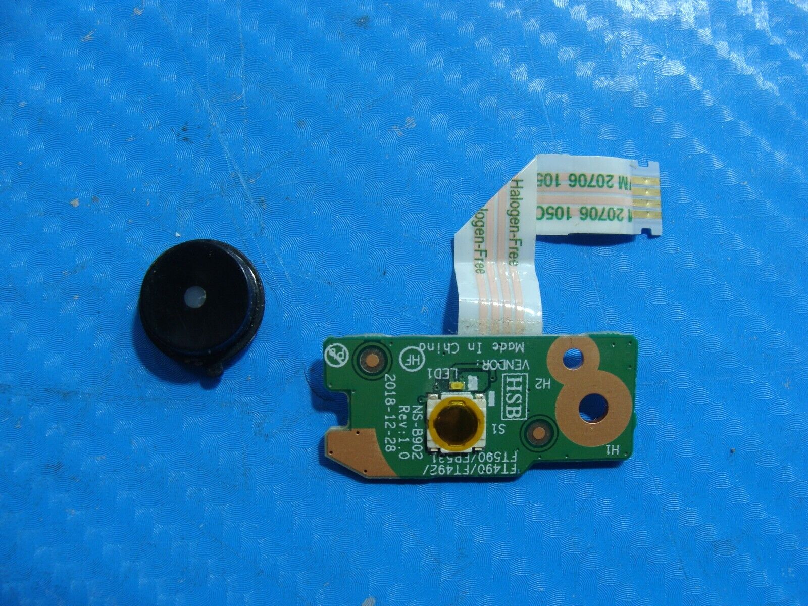 Lenovo ThinkPad 14” T14 Gen 1 Genuine Laptop Power Button Board w/Cable NS-B902