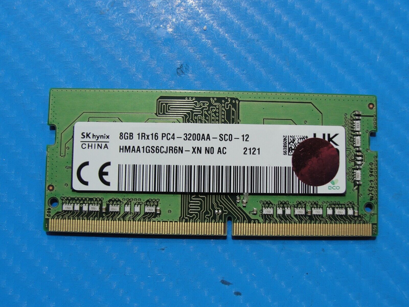 Dell 5420 SK Hynix 8GB 1Rx16 PC4-3200AA Memory RAM SO-DIMM HMAA1GS6CJR6N-XN