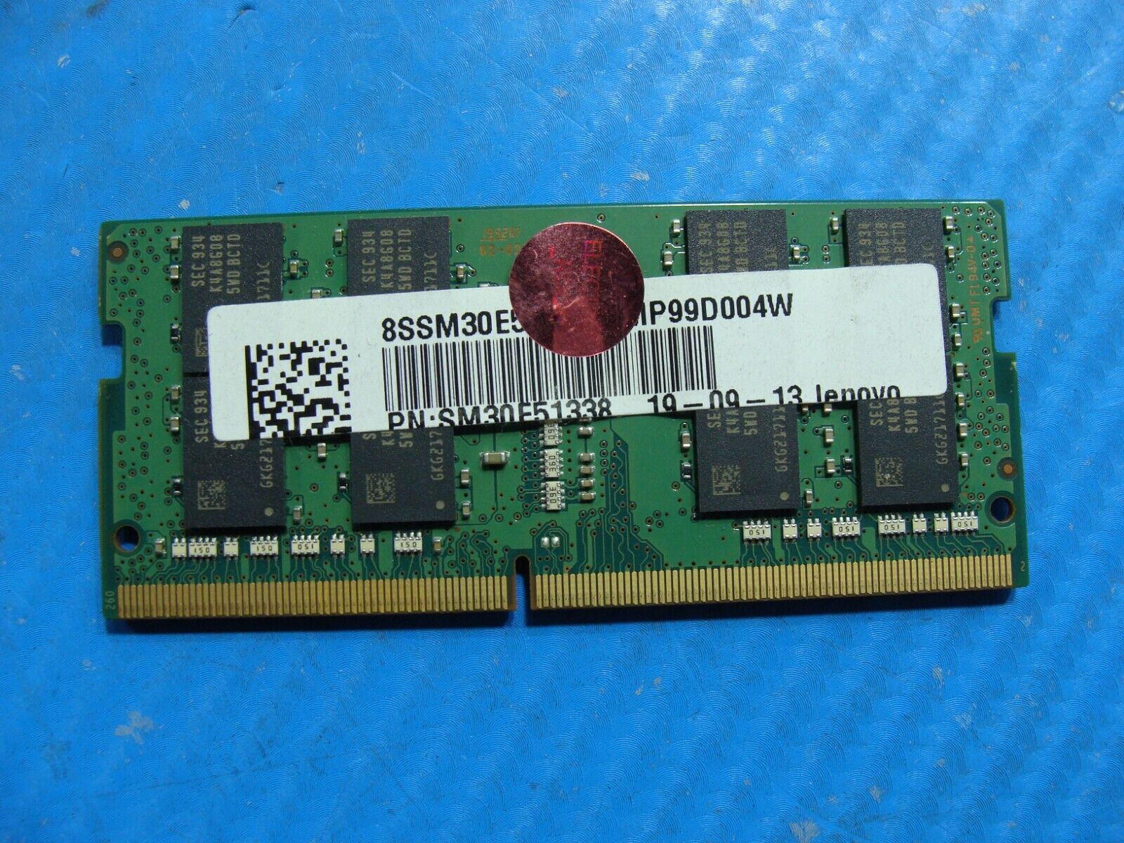 Lenovo Flex-14IWL Samsung 16GB PC4-2666V Memory RAM SO-DIMM M471A2K43DB1-CTD