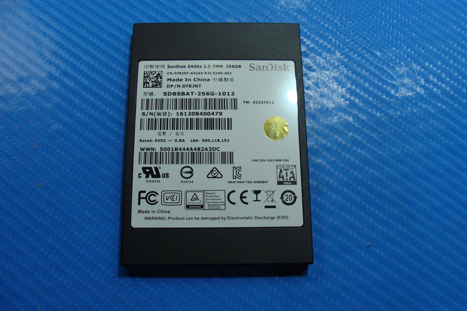 Dell 13 5368 SanDisk 256GB 2.5