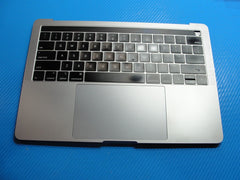 MacBook Pro A1989 13" 2019 MV962LL/A Top Case Palmrest NO Battery Gray 661-10040