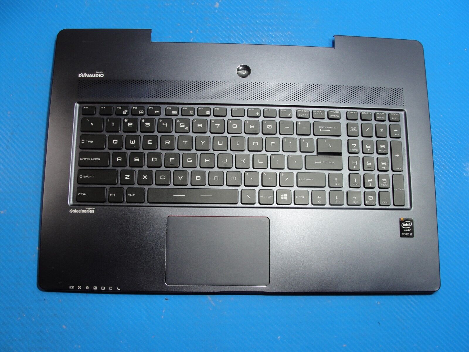 MSI Stealth Pro 17.3” GS70 MS-1773 Palmrest w/BL Keyboard TouchPad Speaker Grd A