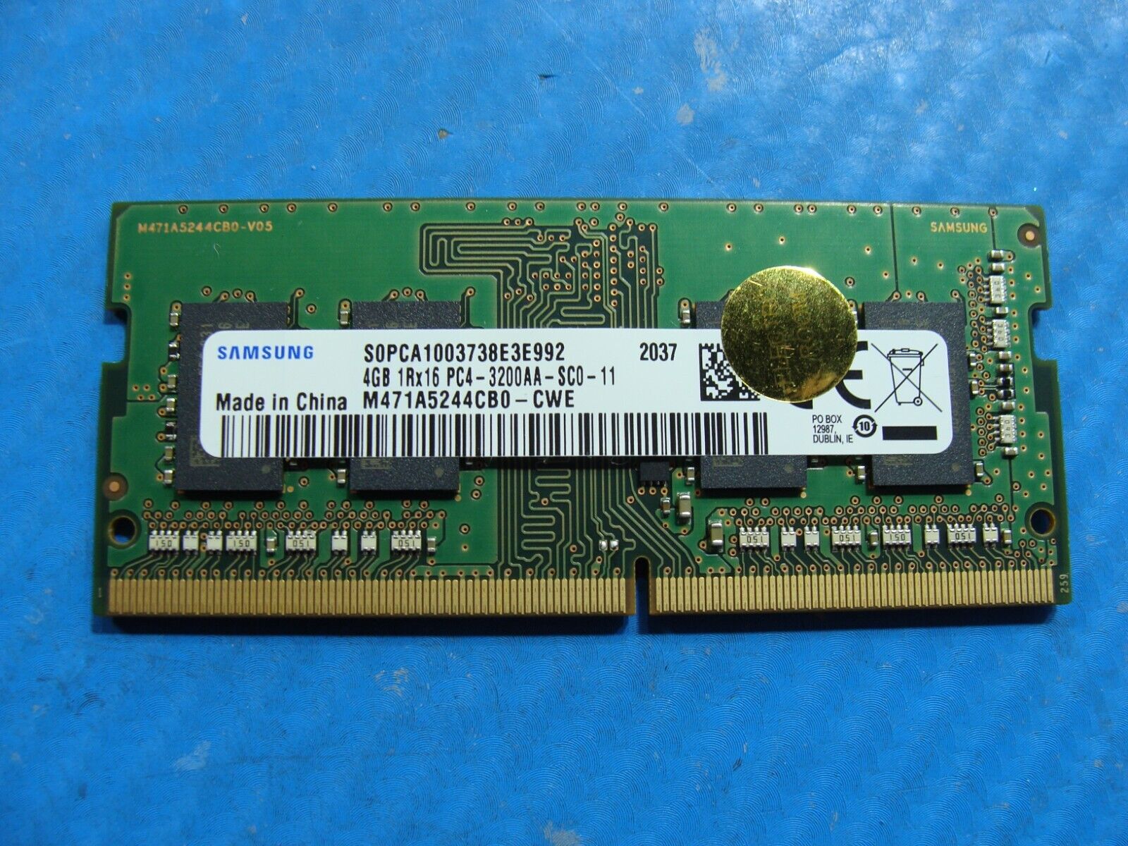 Dell 15m-ee0013dx Samsung 4GB PC4-3200AA Memory RAM SO-DIMM M471A5244CB0-CWE