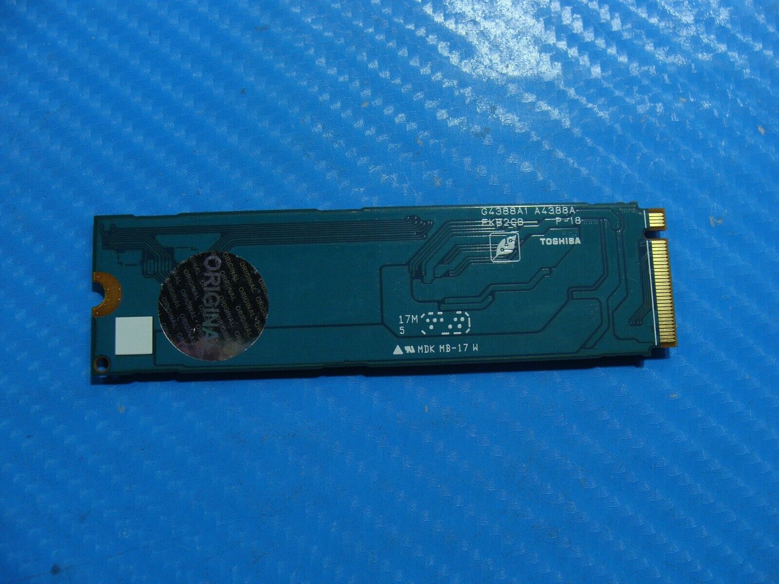 Dell XPS 13 9360 Toshiba 256GB NVMe M.2 Solid State Drive KXG50ZNV256G CC1D0