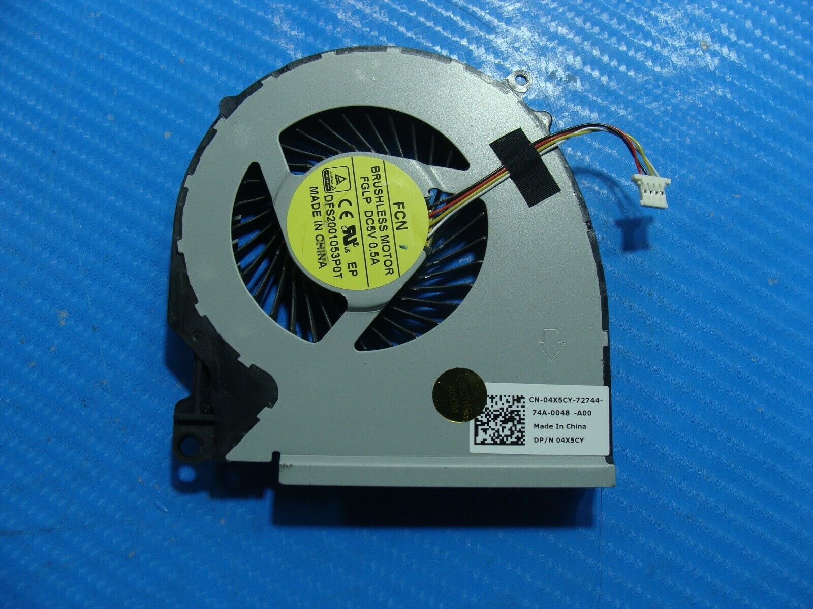 Dell Inspiron 15.6” 15 5577 Genuine Laptop CPU Cooling Fan 4X5CY