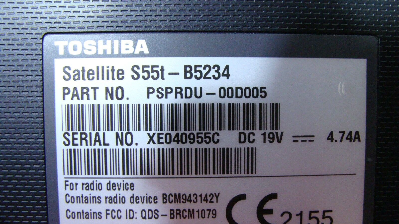 Toshiba Satellite S55t-B5234 15.6