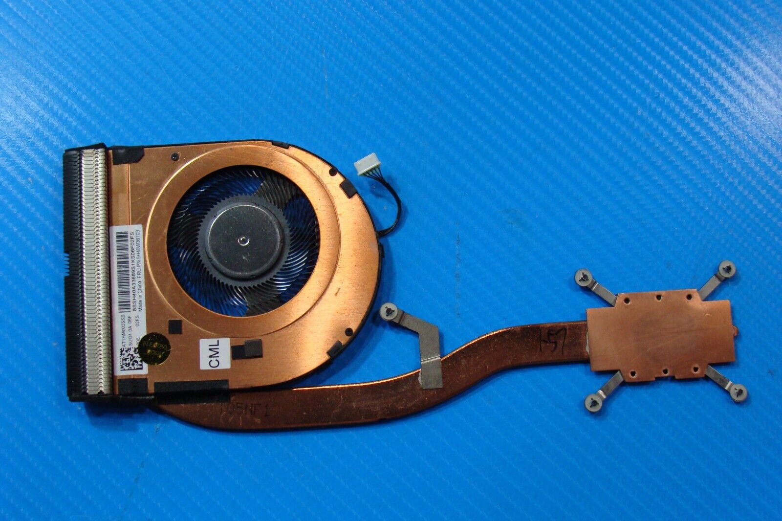 Lenovo ThinkPad 14” T14 Gen 1 CPU Cooling Fan w/Heatsink AT1HM002SS0 5H40W36703