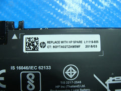 HP 15-da0012dx 15.6" Genuine Battery 11.4V 41.04Wh 3420mAh HT03XL L11119-855