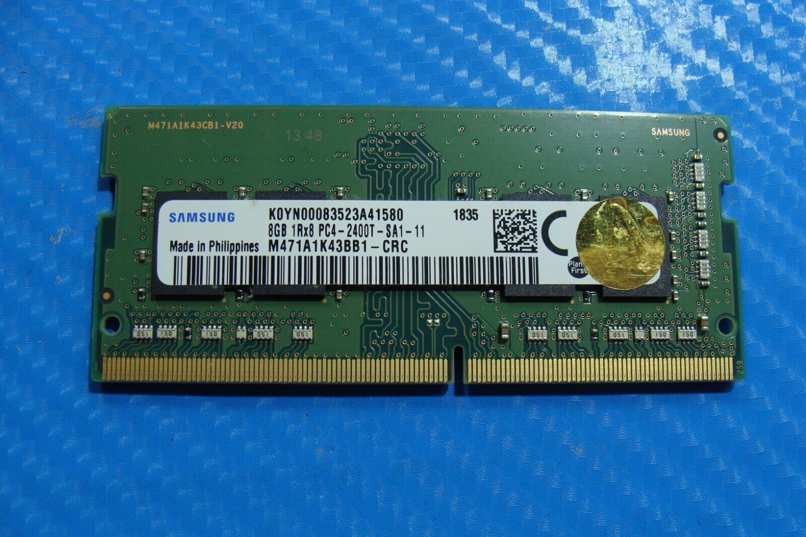 HP 15-cs0053cl Samsung 8GB 1Rx8 PC4-2400T Memory RAM SO-DIMM M471A1K43BB1-CRC