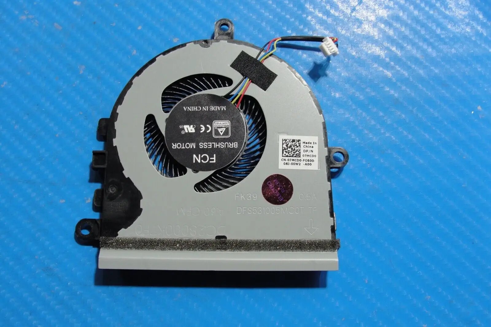 Dell Inspiron 15.6” 5593 Genuine Laptop CPU Cooling Fan 7MCD0 DC28000K7F0