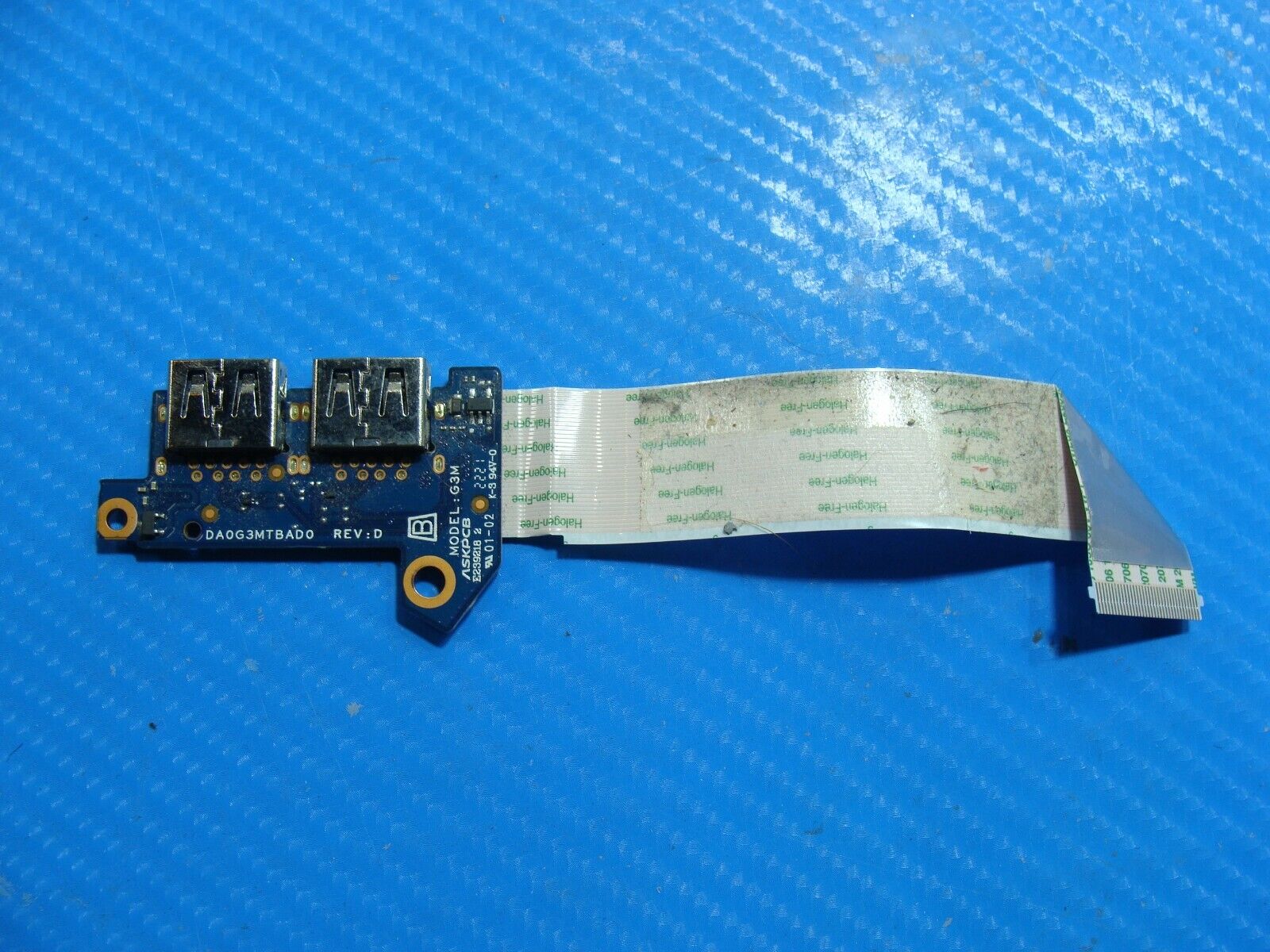 HP Victus 16.1” 16-d0013dx OEM Laptop Dual USB I/O Board w/Cable DA0G3MTBAD0 G3M