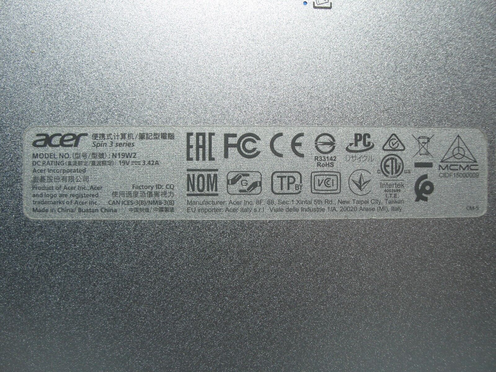 Acer Spin 3 SP314-54N-58Q7 14