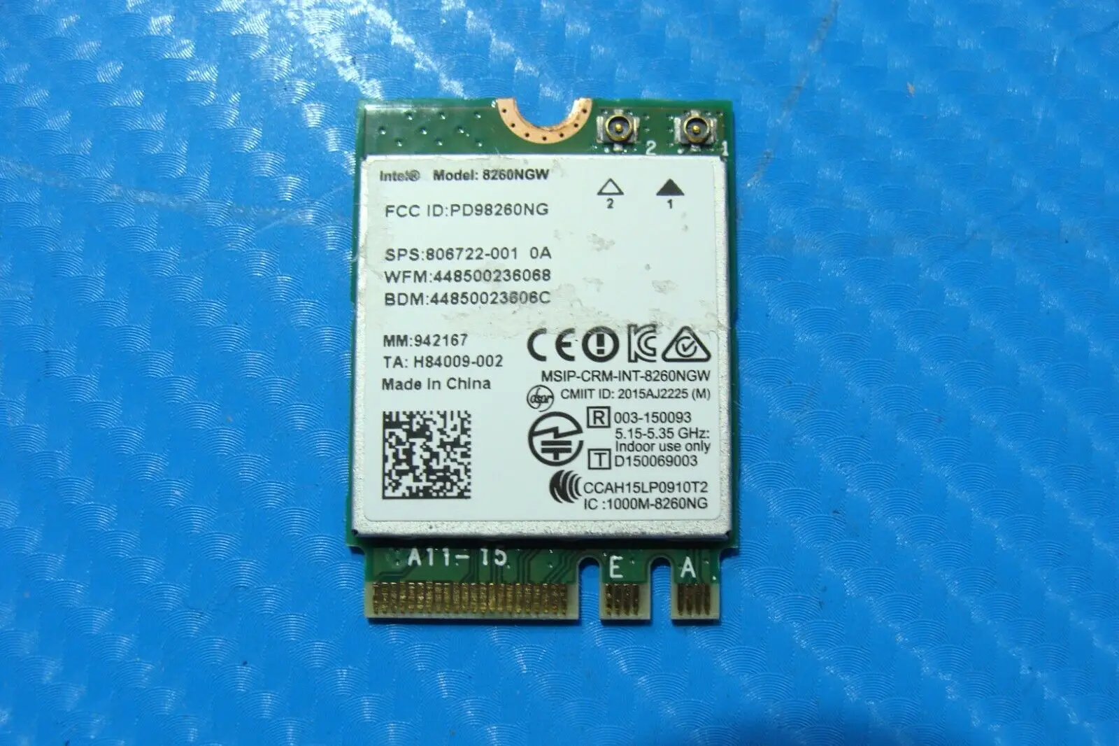 HP ZBook 15.6” 15 G3 Genuine Laptop Wireless WiFi Card 8260NGW 806722-001