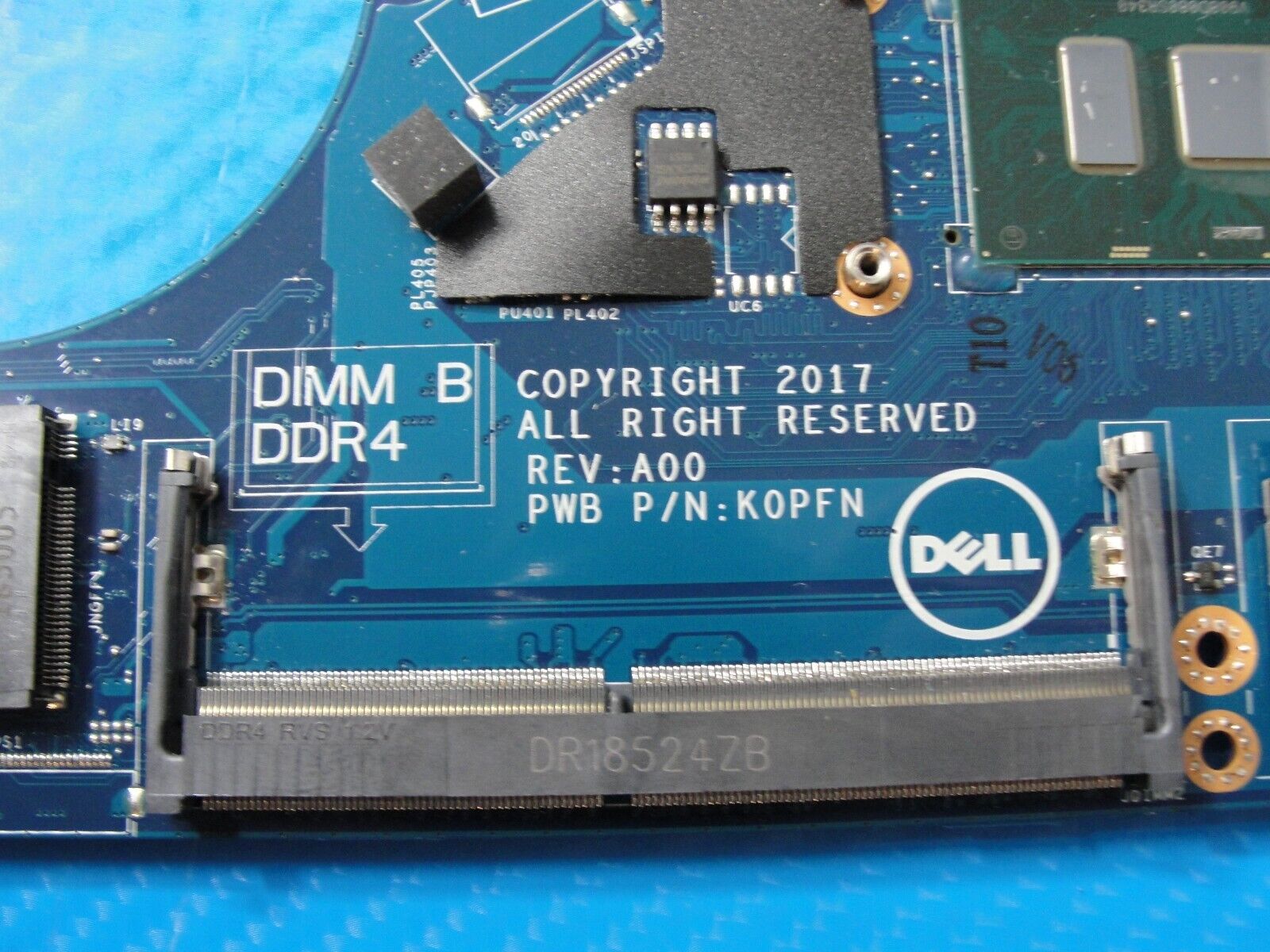 Dell Latitude 12.5” 5290 Intel Core i5-7300U 2.6GHz Motherboard 2X71H LA-F391P