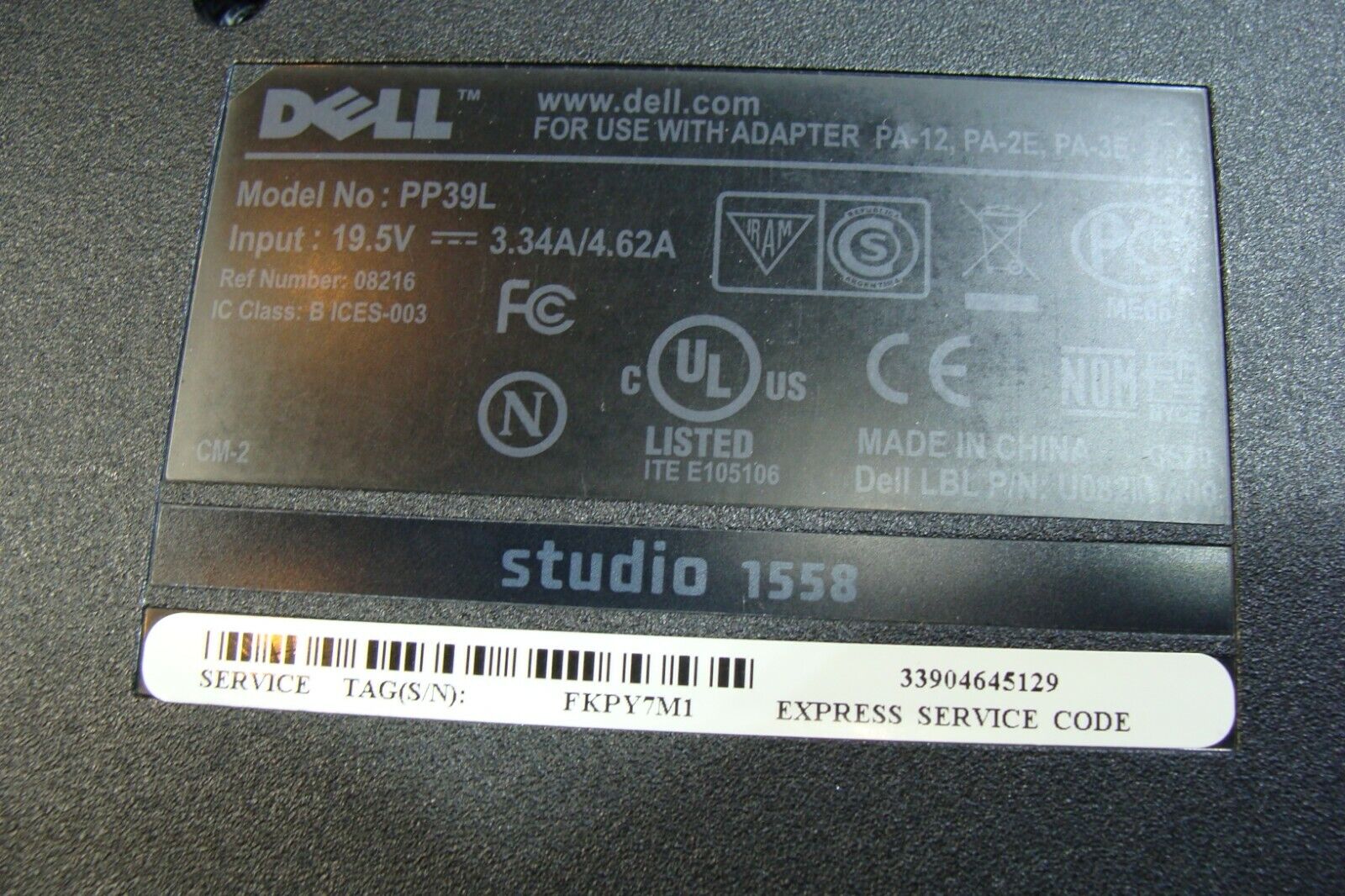 Dell Studio 15.6