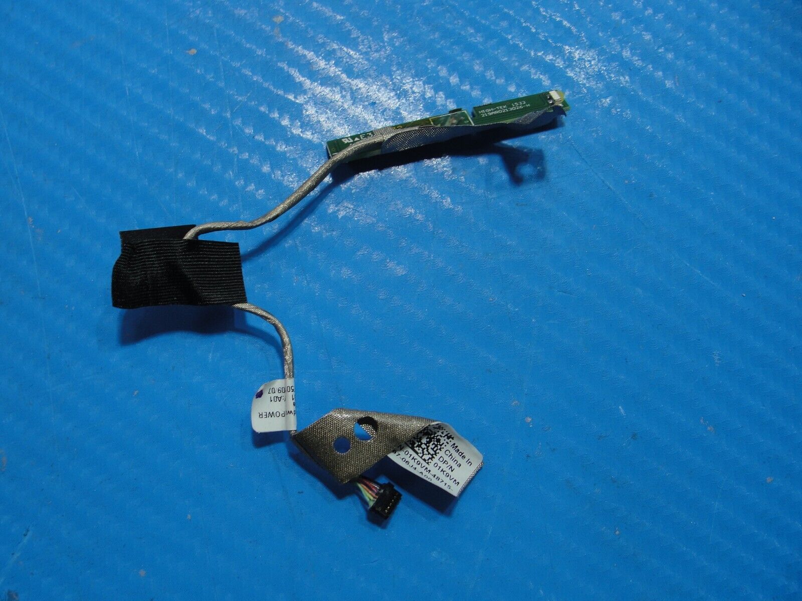 Dell Inspiron 13.3” 13 7353 Power Button Board w/Cable 1K9VM 450.00K06.0001