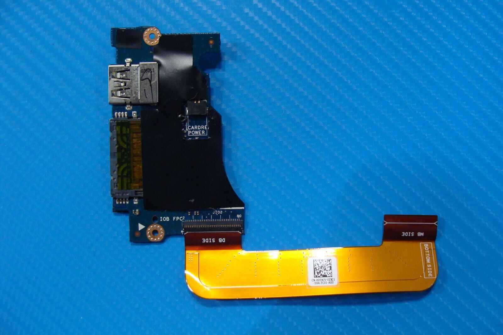 Dell XPS 13.3” 13 9350 USB Card Reader Power Button Board w/Cable LS-C881P H2P6T