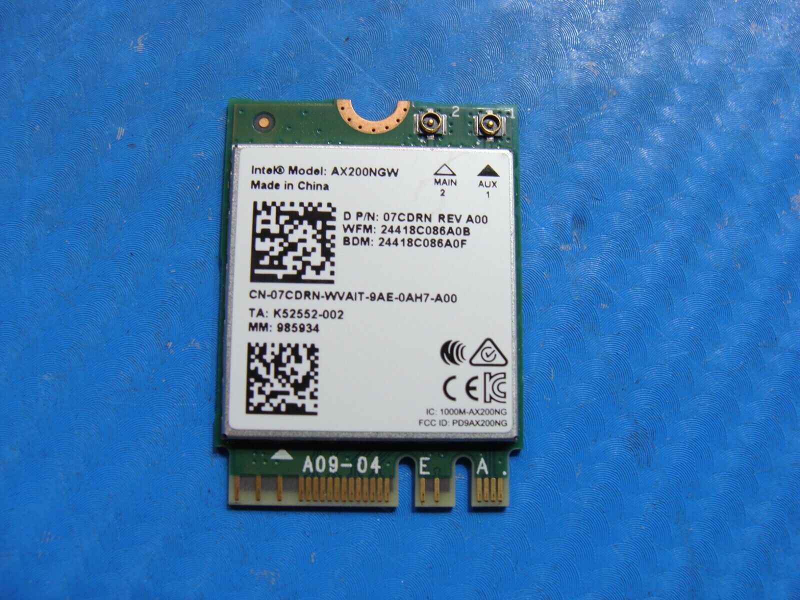 Dell Precision 15.6” 7540 Genuine Laptop Wireless WiFi Card AX200NGW 7CDRN