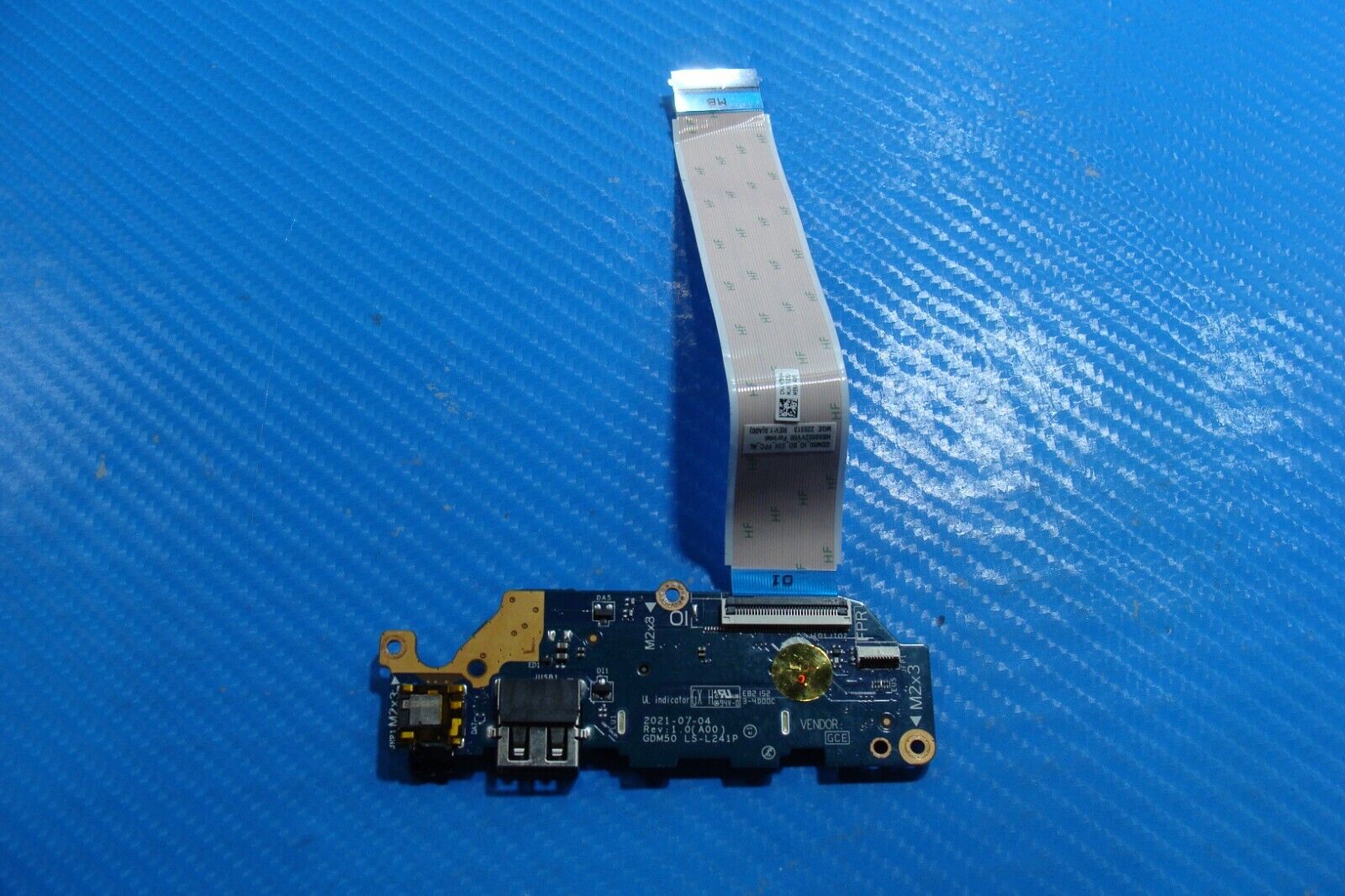 Dell Inspiron 15.6” 3511 Audio USB SD Card Reader Board w/Cable LS-L241P C6CMN