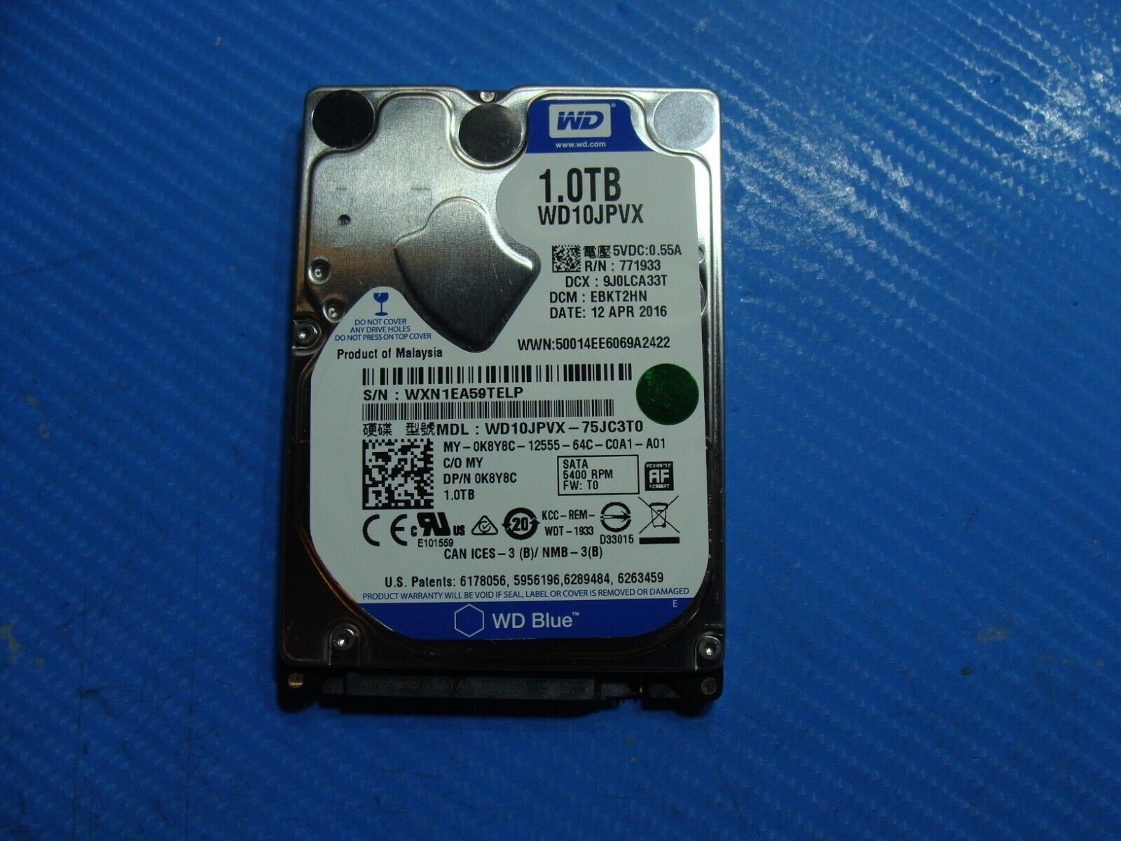 Dell 5559 WD 1TB SATA 5400RPM 2.5