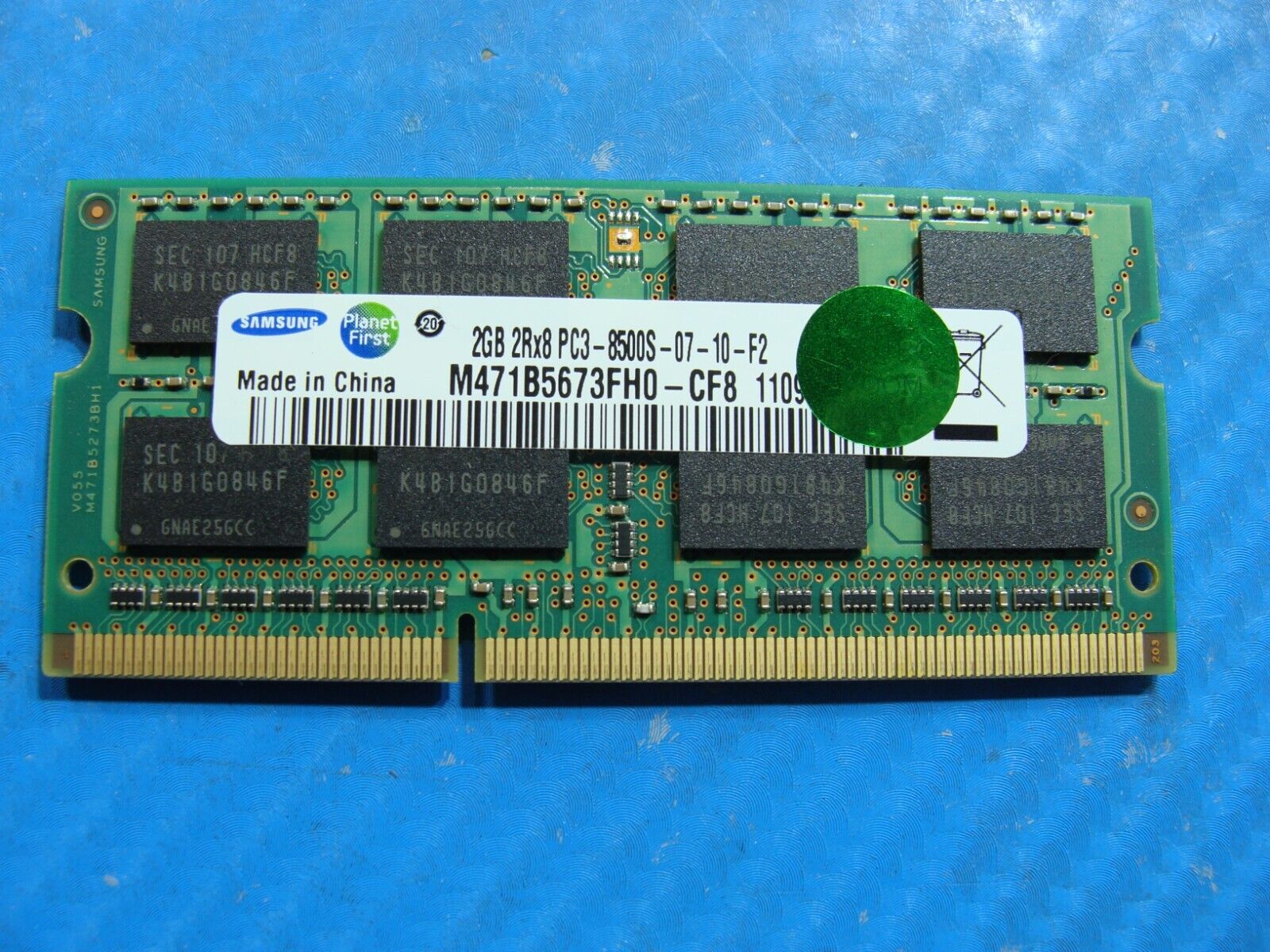 Toshiba L655 Series Samsung 2GB PC3-8500S Memory RAM SO-DIMM M471B5673FH0-CF8