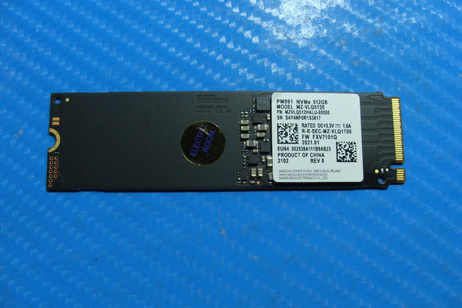 Asus M515UA Samsung 512GB M.2 NVMe SSD Solid State Drive MZVLQ512HALU-00000