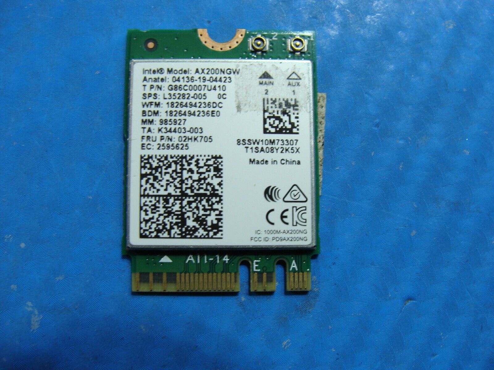 HP Envy x360 15.6” 15m-ee0013dx OEM Laptop Wireless WiFi Card AX200NGW 02HK705