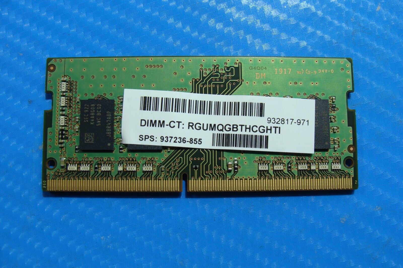 HP 14m-dh0003dx Samsung 8GB 1Rx8 PC4-2666V Memory RAM SO-DIMM M471A1K43CB1-CTD