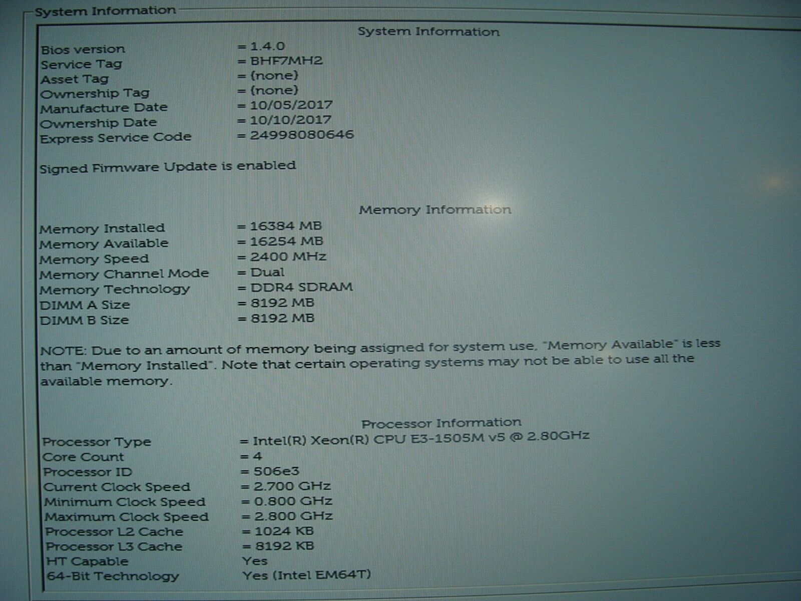 Dell Precision 5520 15.6