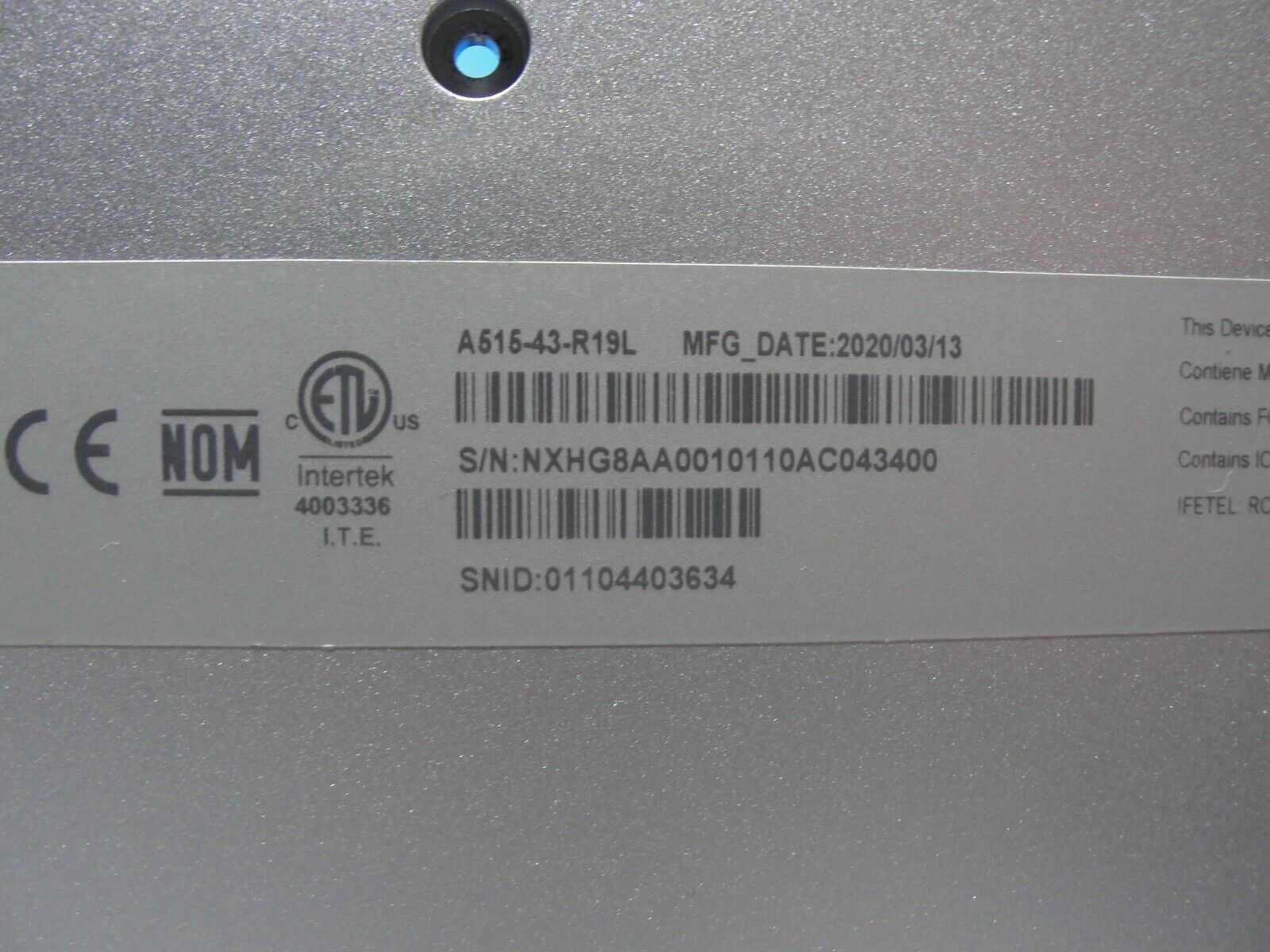 Acer Aspire 5 A515-43-R19L 15.6