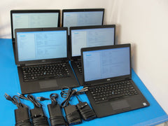 Lot 5 Dell Latitude 5490 i5-8th 8GB /5480 i5 8GB with PWR Adp NO SSD 12