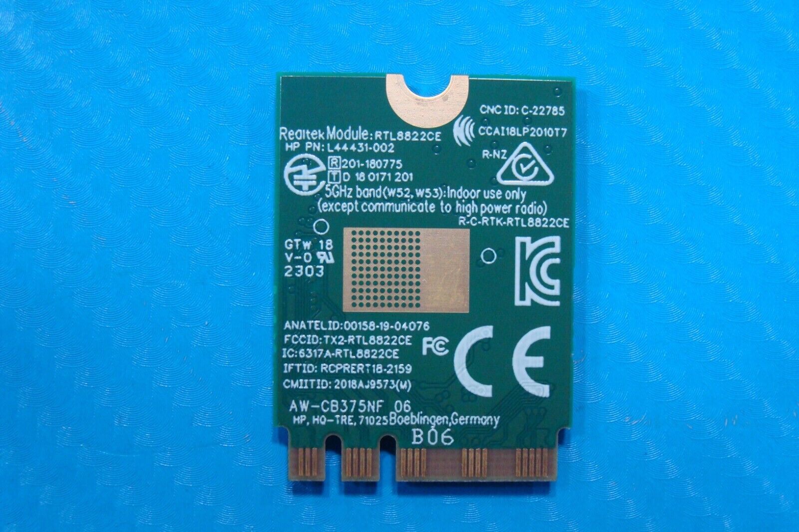 HP Pavilion x360 14” 14-ek0013dx OEM Wireless WiFi Card RTL8822CE L44431-002