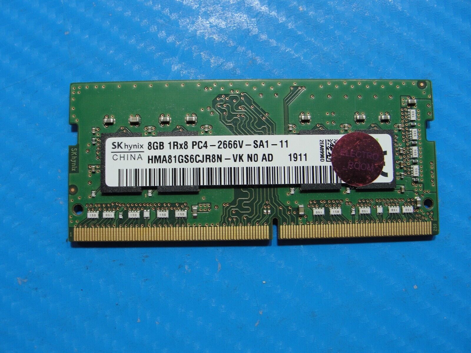 MSI GF63 SK Hynix 8GB 1Rx8 PC4-2666V Memory RAM SO-DIMM HMA81GS6CJR8N-VK