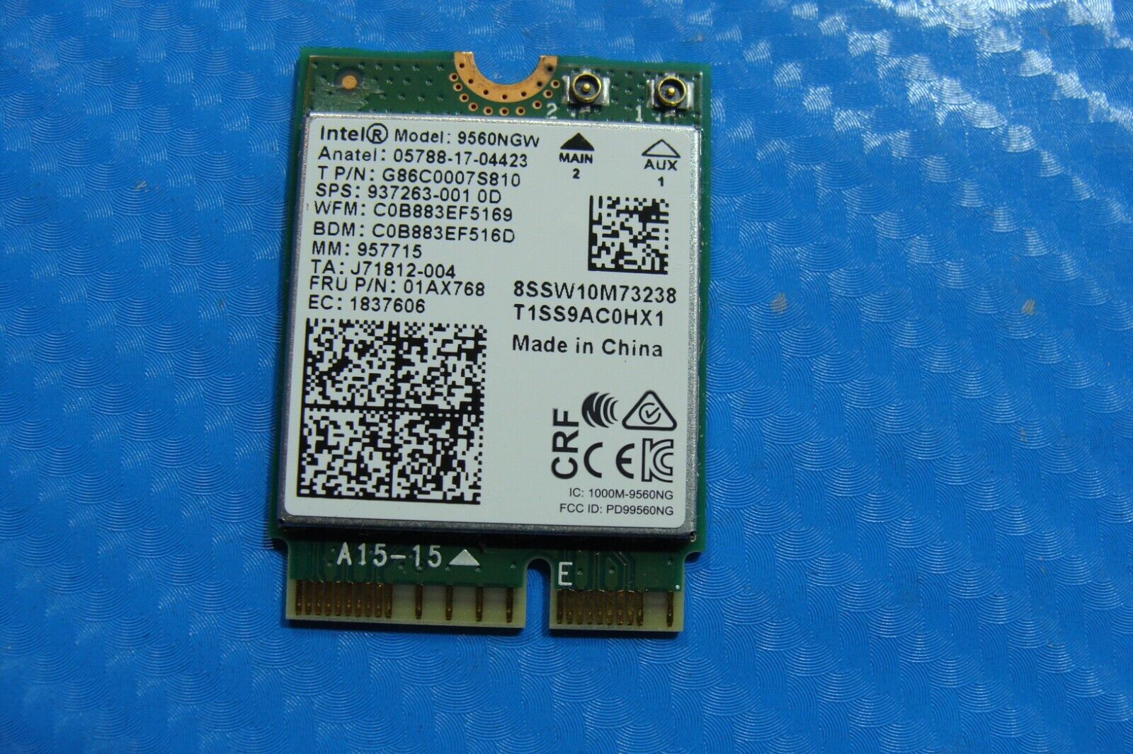 Lenovo IdeaPad 15.6” Flex-15IML OEM Laptop Wireless WiFi Card 9560NGW 01AX768