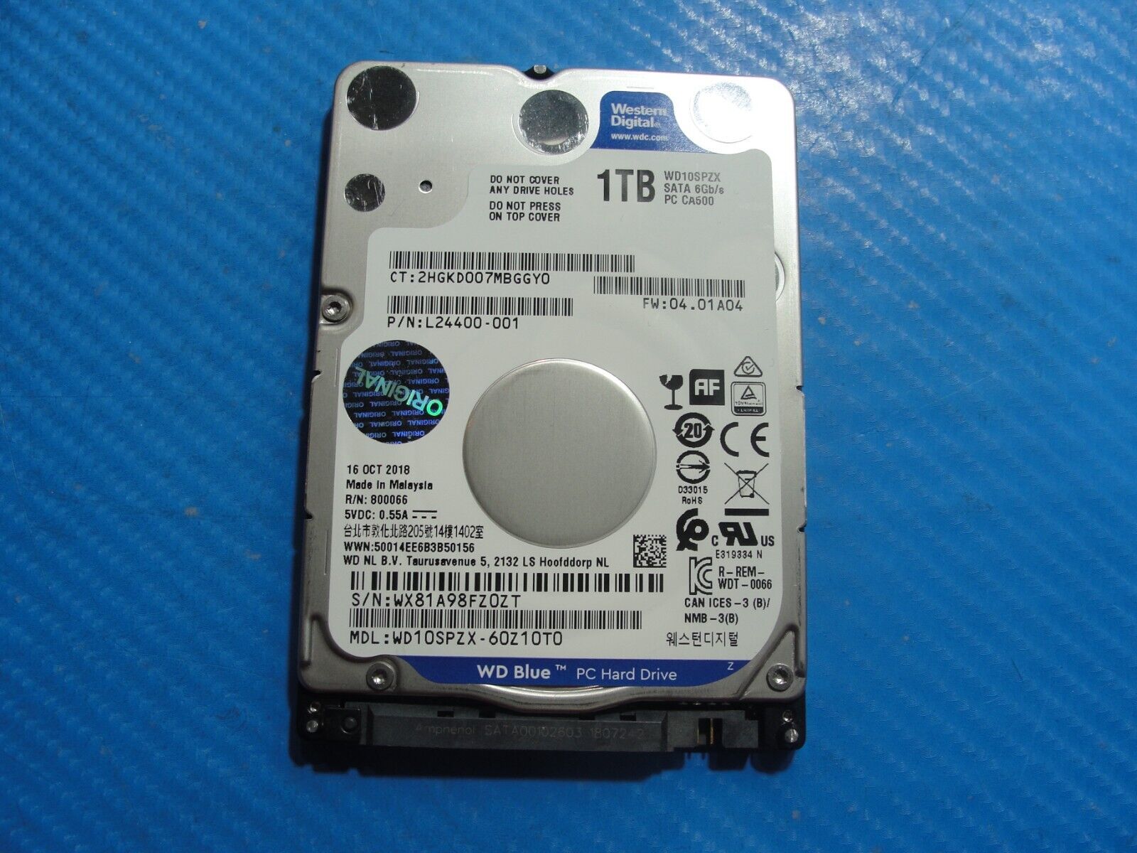 HP 14-cf0013dx WD Blue 1TB 5400RPM 2.5