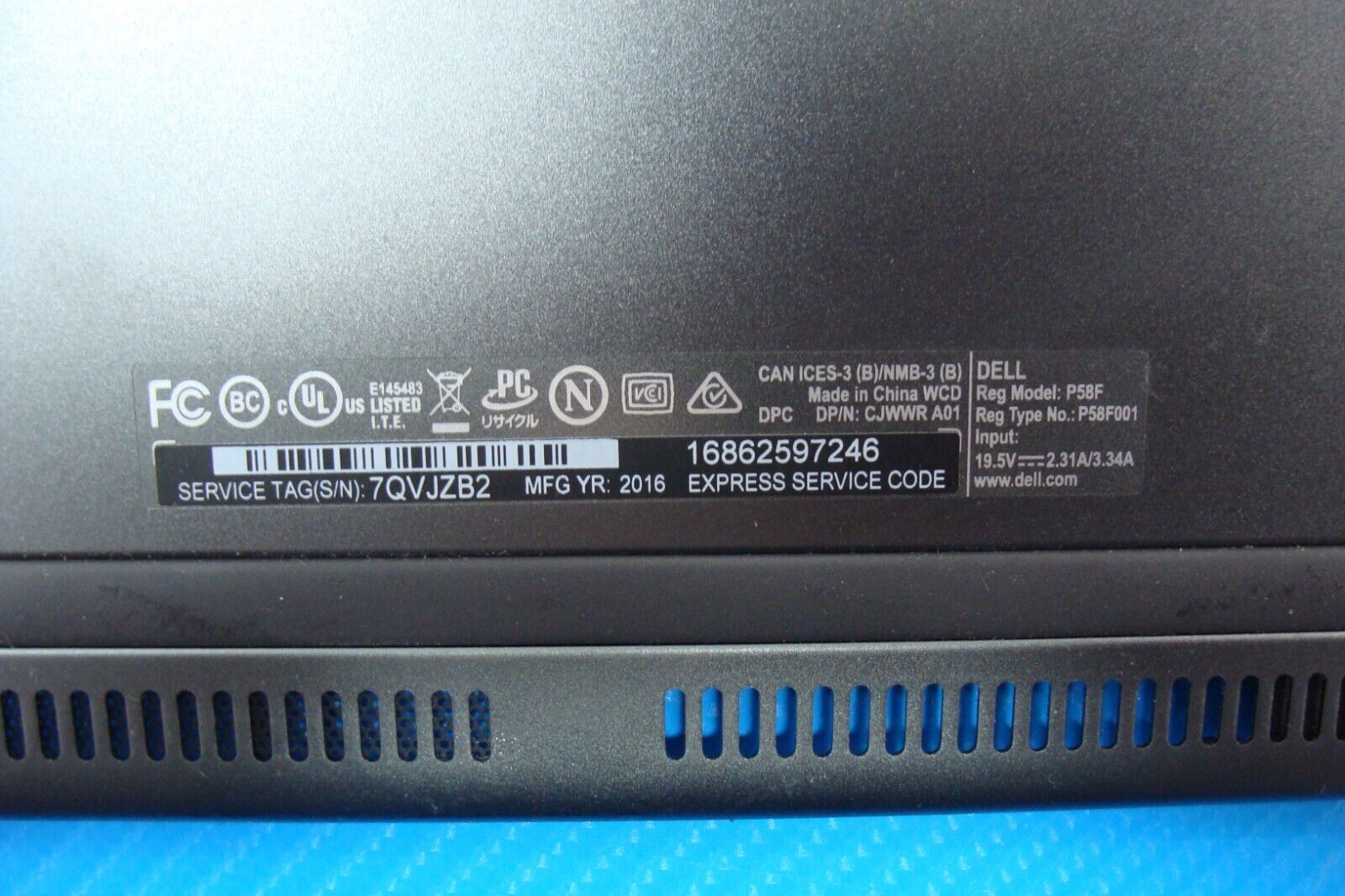 Dell Inspiron 15 7569 15.6