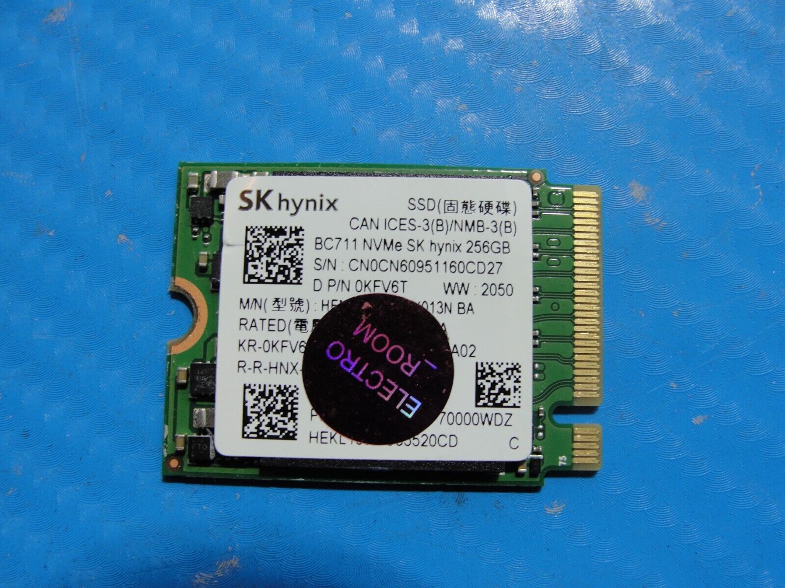 Dell 3080 MFF SK Hynix 256GB NVMe M.2 SSD Solid State Drive 0KFV6T