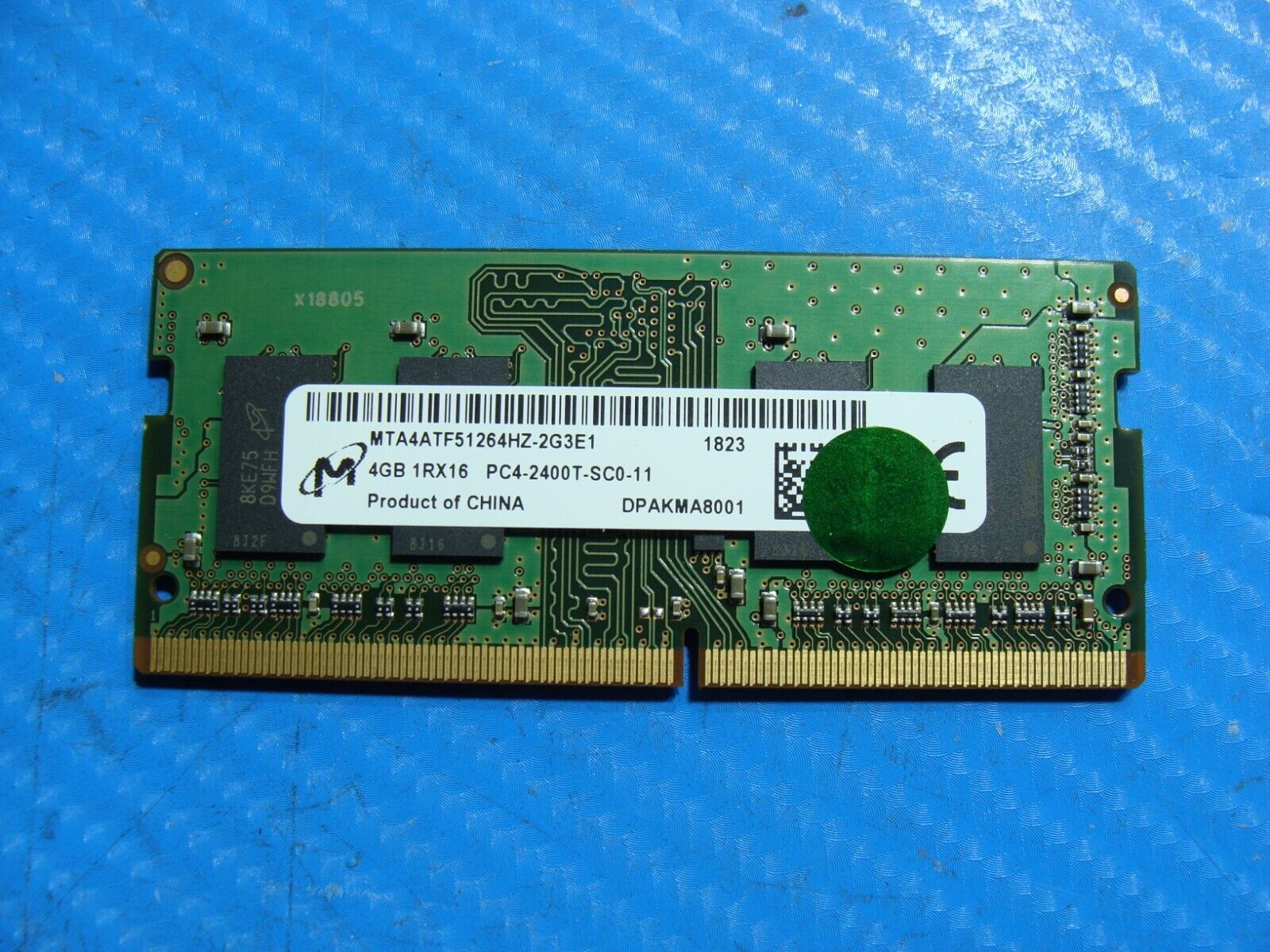 Dell 7490 So-Dimm Micron 4GB 1Rx16 Memory Ram PC4-2400T MTA4ATF51264HZ-2G3E1