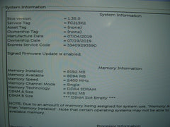 Dell Latitude 5490 14"FHD i5-8350U 1.7GHz 8GB 256GB SSD Original Dell Charger