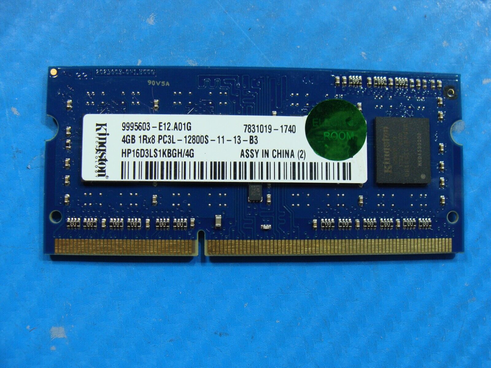 HP 11m-ad013dx Kingston 4GB 1Rx8 PC3L-12800S Memory RAM SO-DIMM HP16D3LS1KBGH/4G