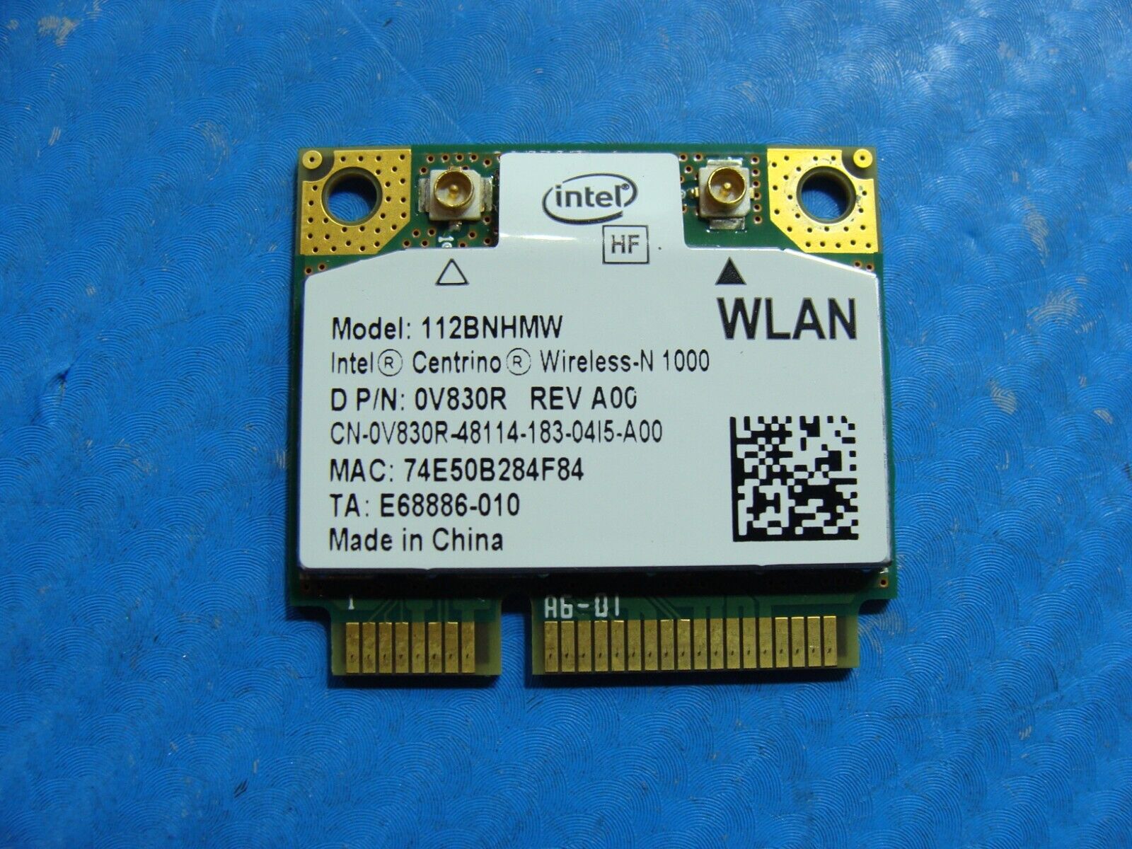 Dell Alienware 11.6” M11x R3 Genuine Laptop Wireless WiFi Card V830R 112BNHMW